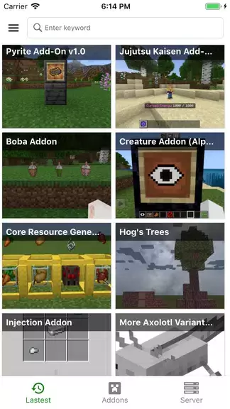 Addons for MCPE - Mods Packs स्क्रीनशॉट 0