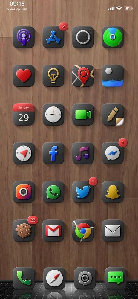 Shiiny Icon Pack Mod Capture d'écran 1