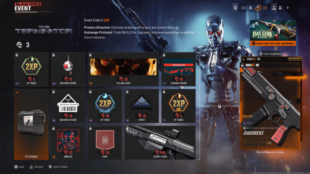 Terminator Event Rewards Black Ops 6