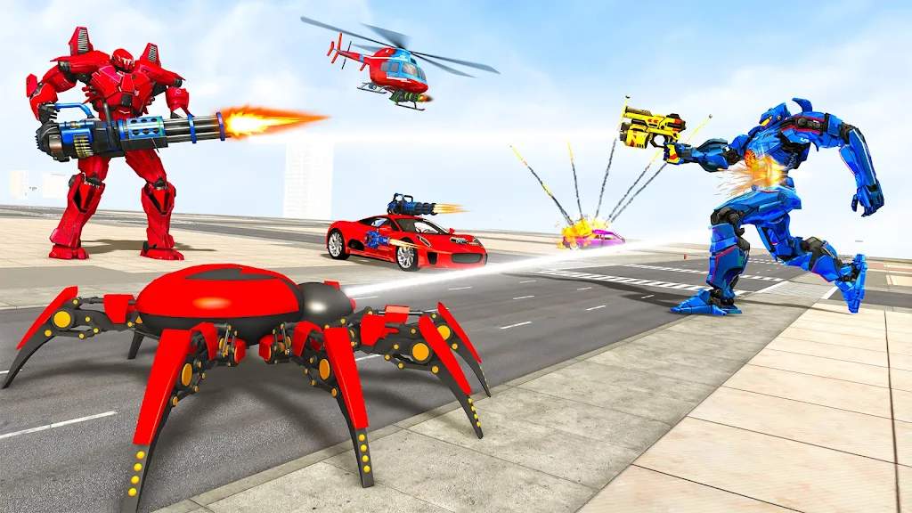 Spider Robot Games: Robot Car স্ক্রিনশট 1