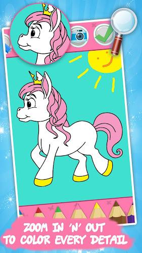 Unicorn Kids Coloring Book Screenshot 0