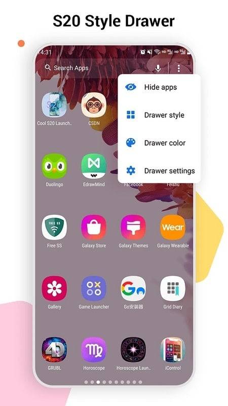 SO S20 Launcher for Galaxy S Скриншот 3