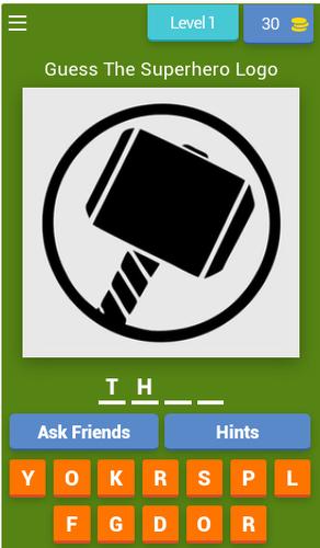 Superhero Logo Quiz Screenshot 0