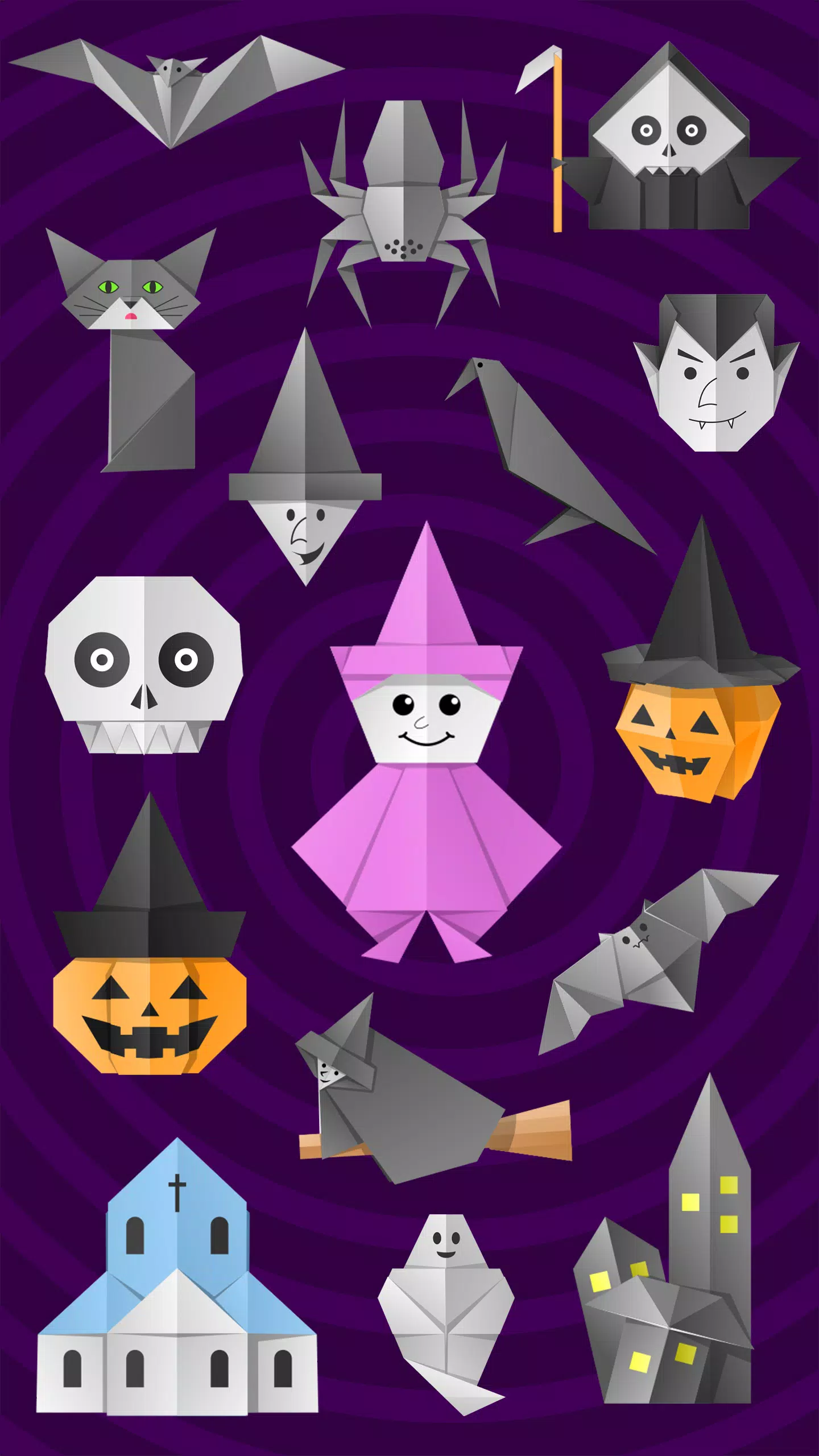 Origami Halloween Captura de pantalla 0