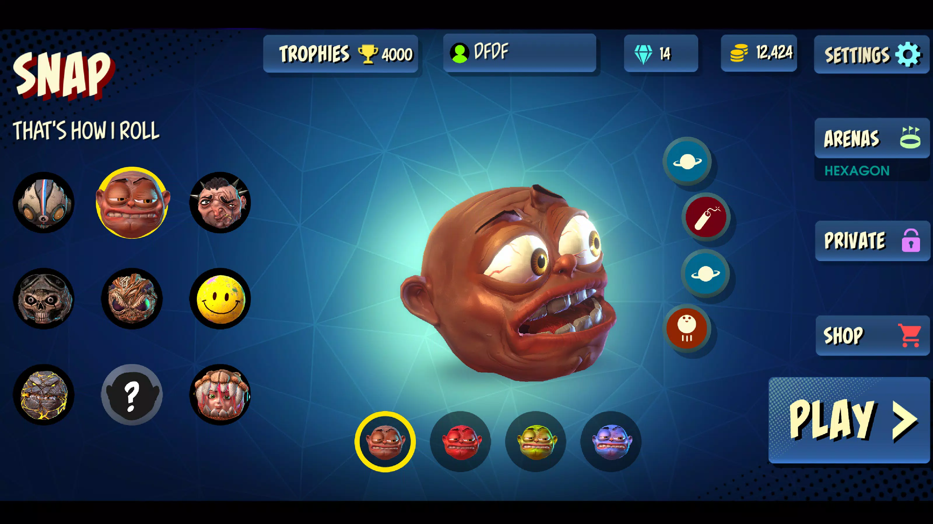 Rolling Heads Screenshot 1