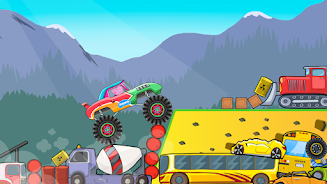 Kids Monster Truck Racing Game Ekran Görüntüsü 1