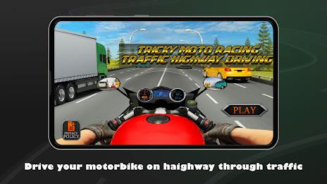 Tricky Moto Highway Driving Скриншот 0