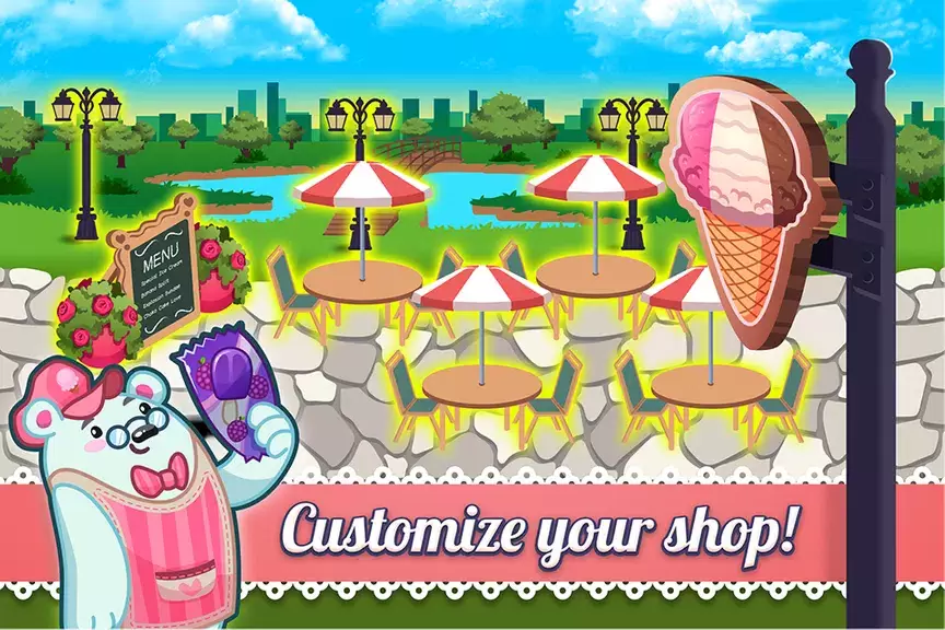 My Ice Cream Shop: Time Manage Zrzut ekranu 1