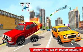 Traffic Car Shooting Games স্ক্রিনশট 1