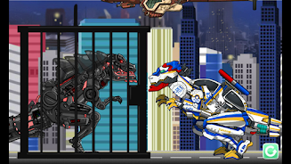 T-rex Cops- Combine DinoRobot Screenshot 1