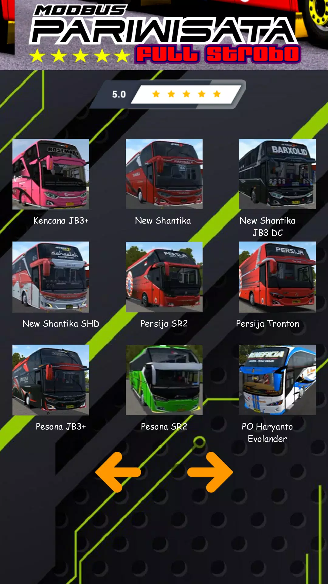 Mod Bus Pariwisata Full Strobo Capture d'écran 2