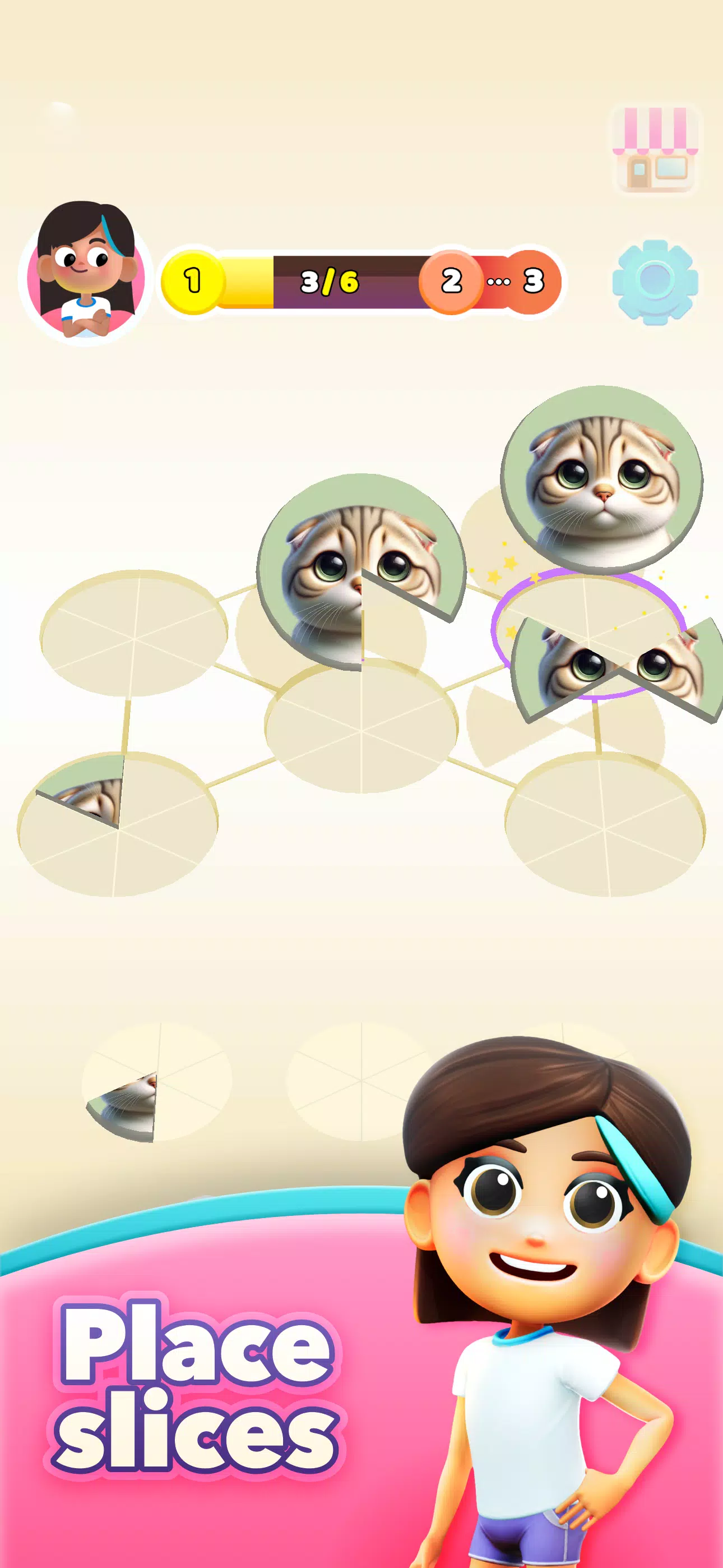 Mia's Slices: Art Puzzle Game Screenshot 0