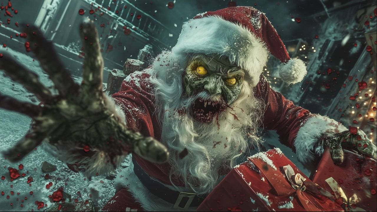 Black Ops 6'nın 'Necroclaus' yükleme ekranı. Resim Kredisi: Activision Publishing.