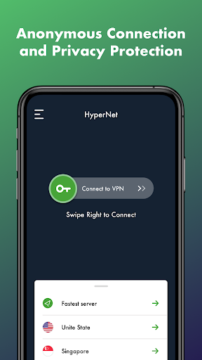 HyperNet Free VPN - Unlimited Скриншот 1