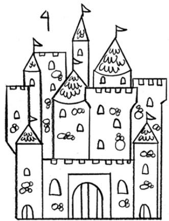 How to Draw Castle - Easy Drawing Tangkapan skrin 1