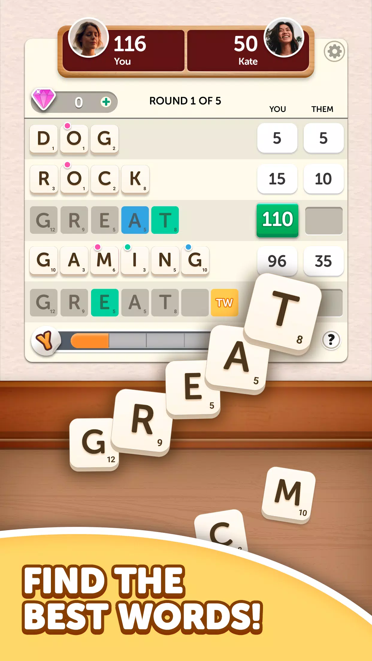 Word Yatzy - Fun Word Puzzler应用截图第0张