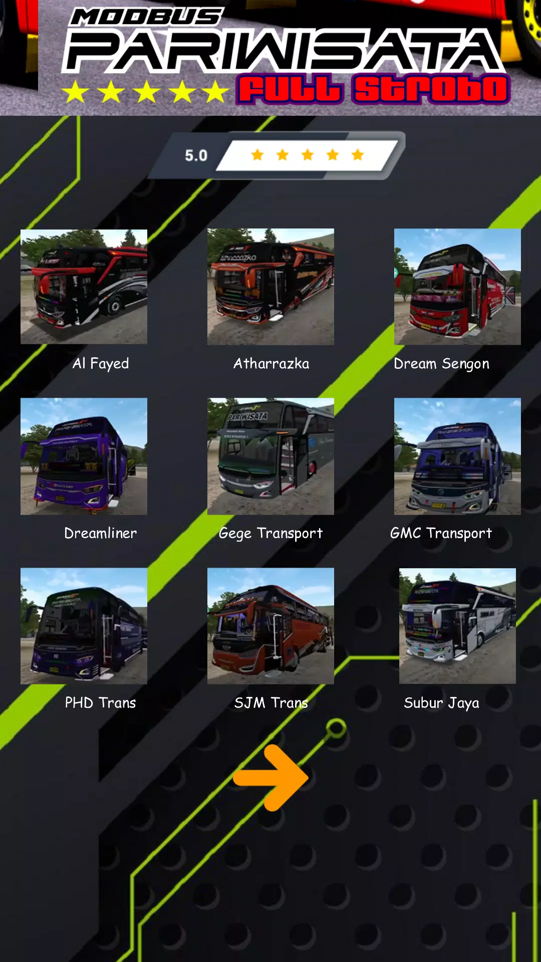 Mod Bus Pariwisata Full Strobo Capture d'écran 1