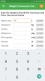 Weight Converter Schermafbeelding 0