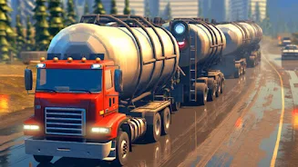 Oil Cargo Transport Truck Game Screenshot 1