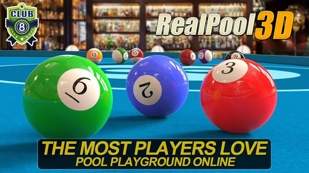 Real Pool 3D Online 8Ball Game Captura de tela 0