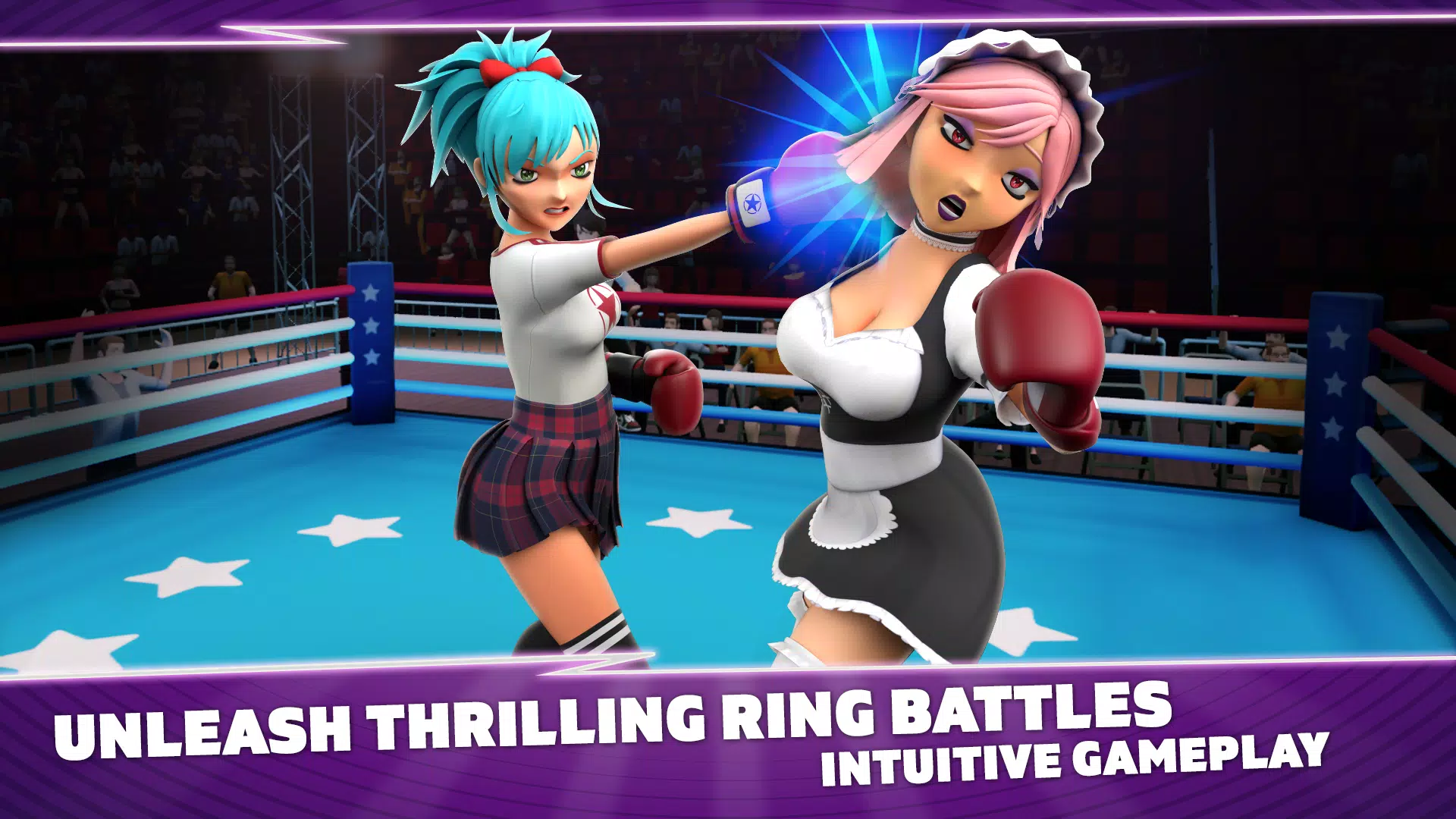 Boxing Babes II: Sexy Anime Schermafbeelding 1