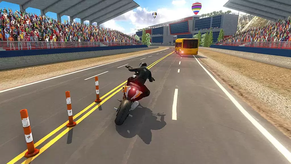 Bike VS Bus Racing Games Ảnh chụp màn hình 2