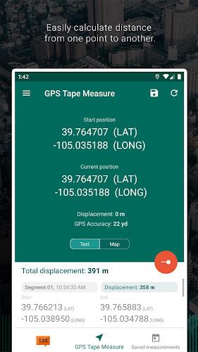 Schermata My GPS Tape Measure 2