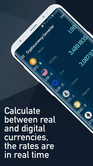 Cryptocurrency Rate Converter Скриншот 0