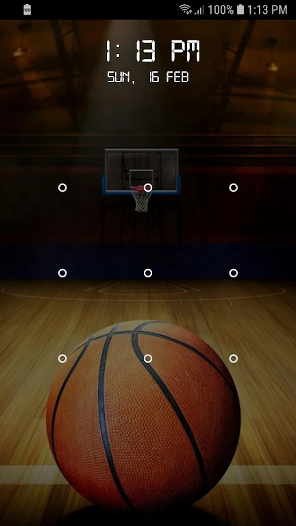 Basketball Screen Lock Pattern 스크린샷 1