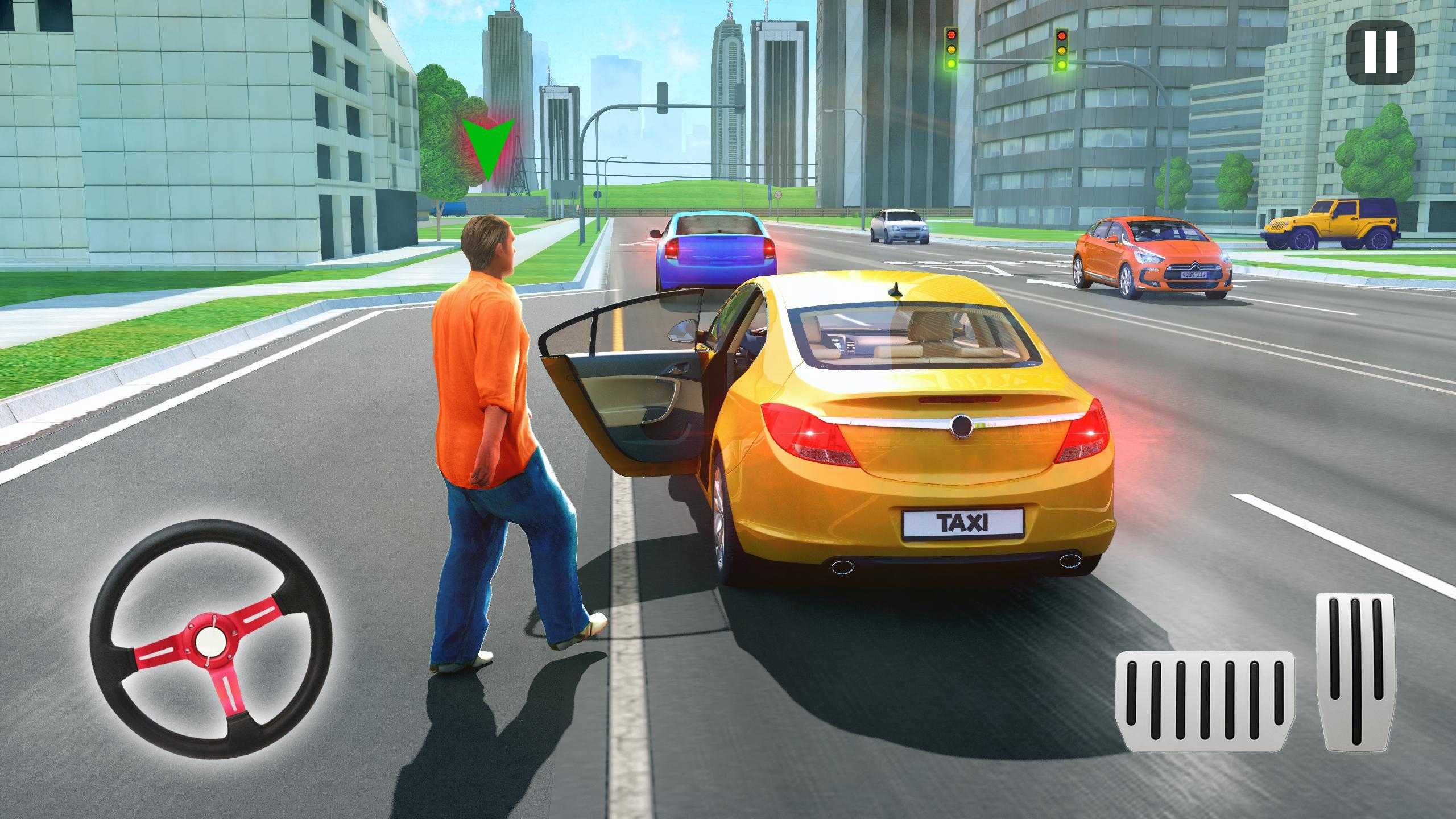 US City Taxi Games - Car Games ဖန်သားပြင်ဓာတ်ပုံ 1