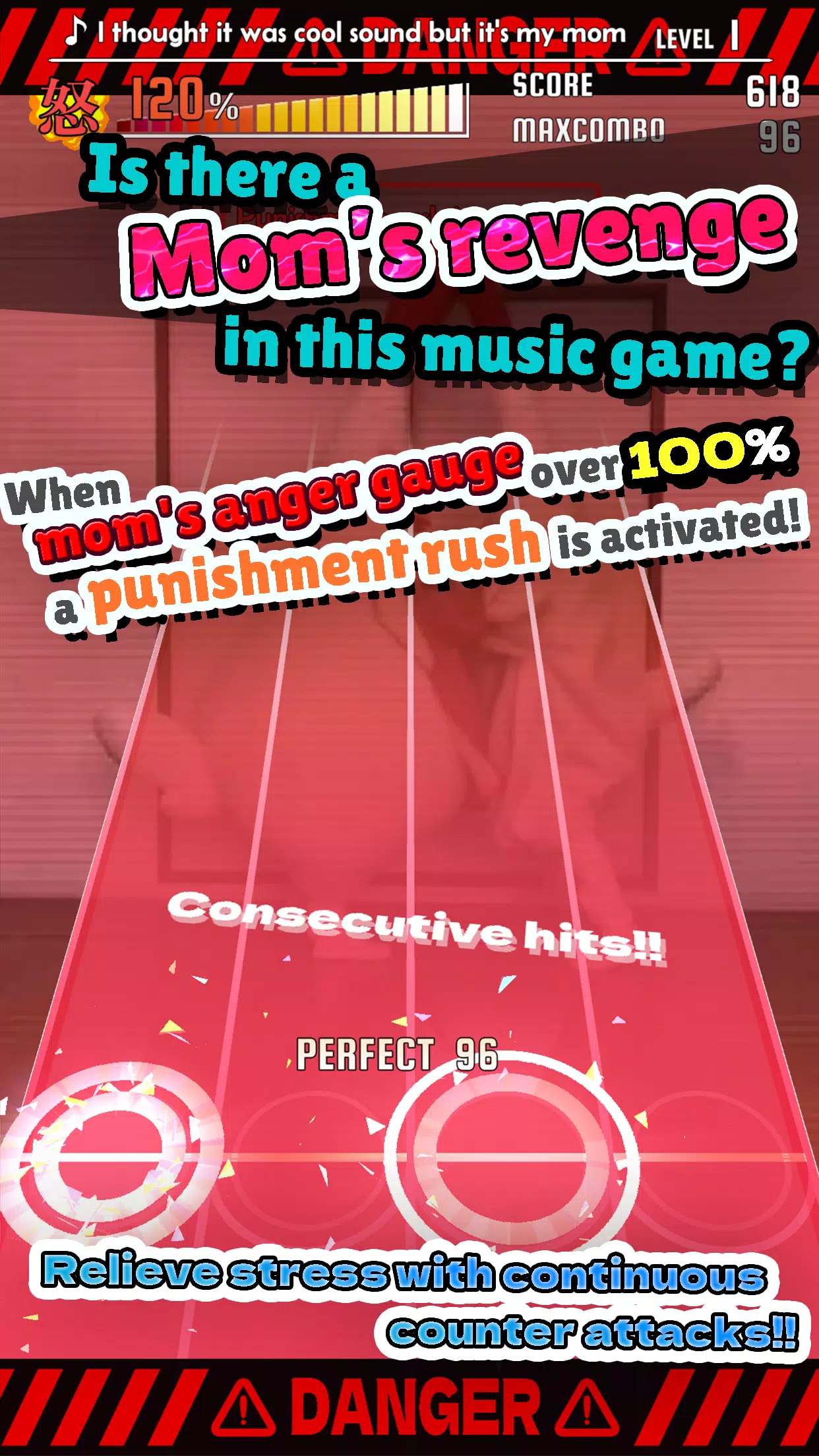 ChickenMom's rhythm game 스크린샷 1