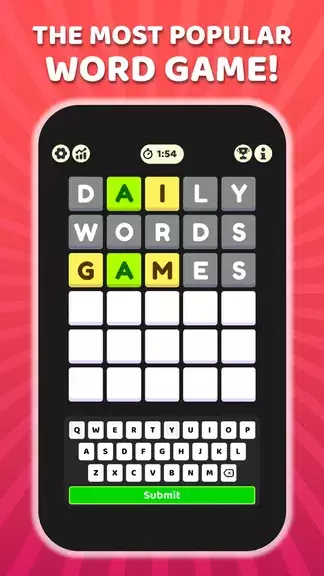 W Challenge - Daily Word Game ဖန်သားပြင်ဓာတ်ပုံ 0