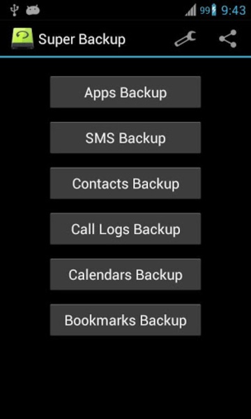 Super Backup: SMS and Contacts Zrzut ekranu 2