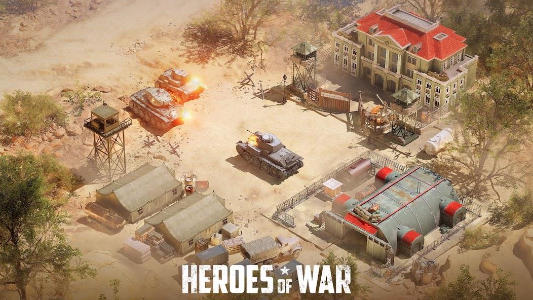 Heroes of War: Idle army game Mod ဖန်သားပြင်ဓာတ်ပုံ 2