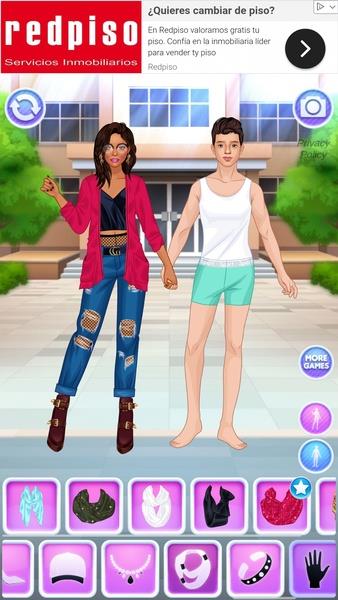 Schermata College Girl & Boy Makeover 1