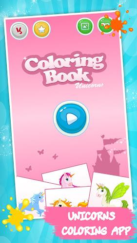 Unicorn Kids Coloring Book Screenshot 3