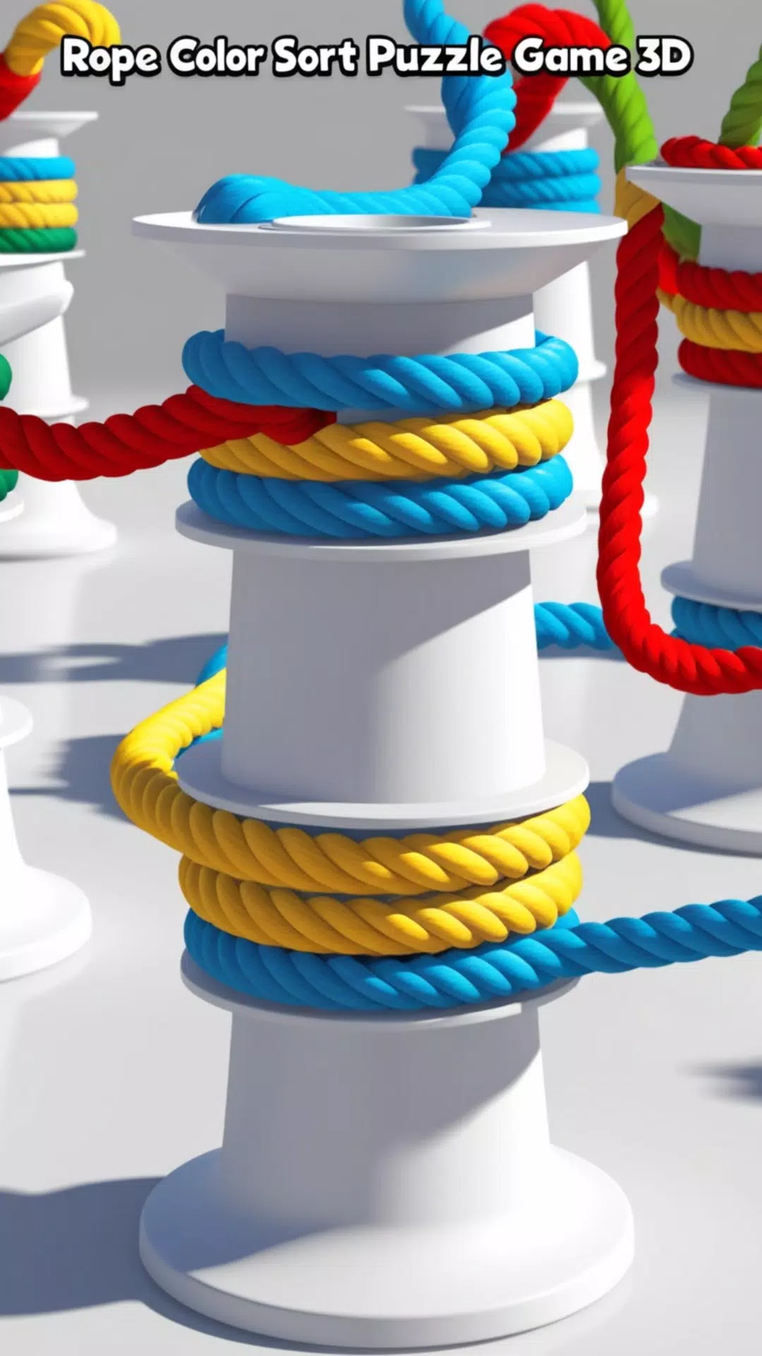 Rope Color Sort Puzzle Game 3D Captura de tela 1