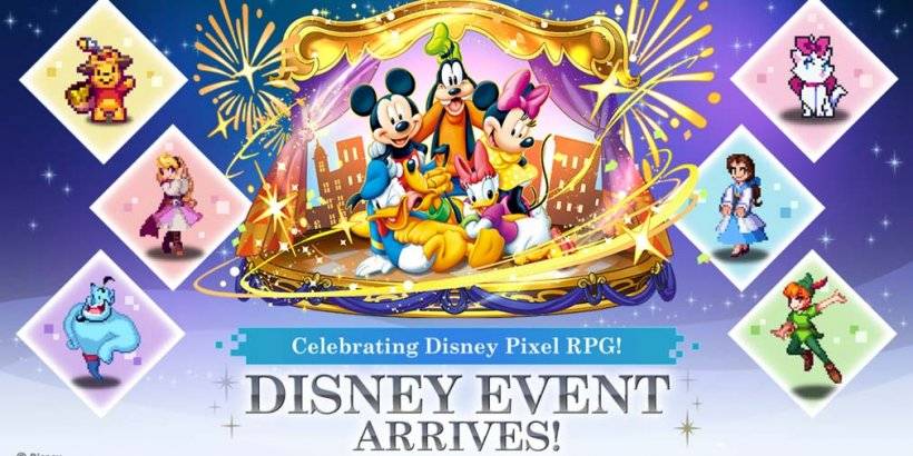 Disney Pixel RPG: Mickey, Pooh, Ariel Join Puzzle & Dragons
