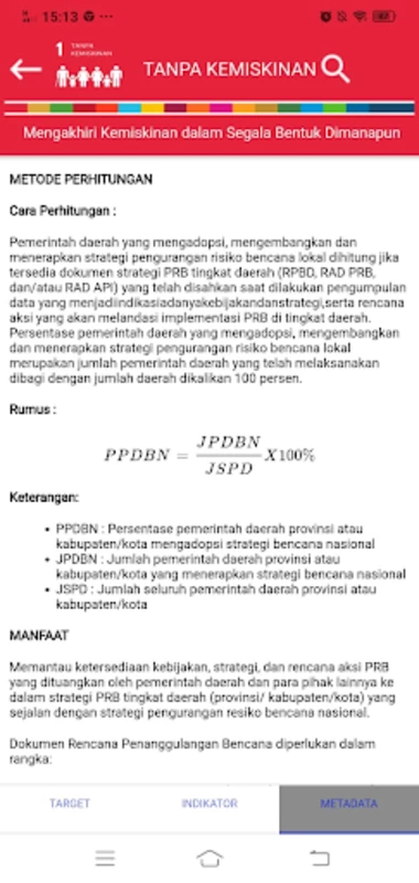 SDG Metadata Indonesia Screenshot 1