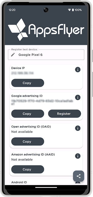 My Device ID by AppsFlyer Tangkapan skrin 0