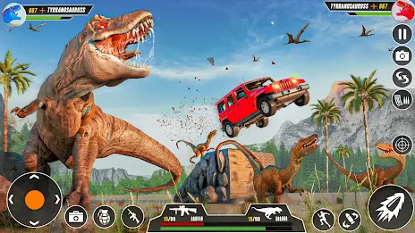 Real Dino Hunting 3D shooting Captura de tela 2