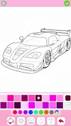 Car coloring games - Color car スクリーンショット 3