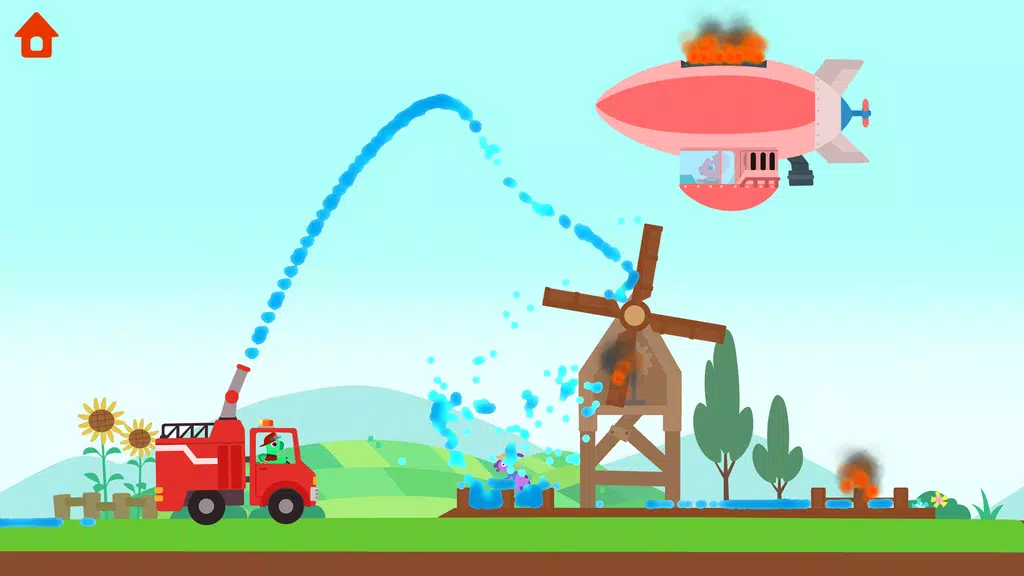 Dinosaur Fire Truck: for kids Screenshot 3