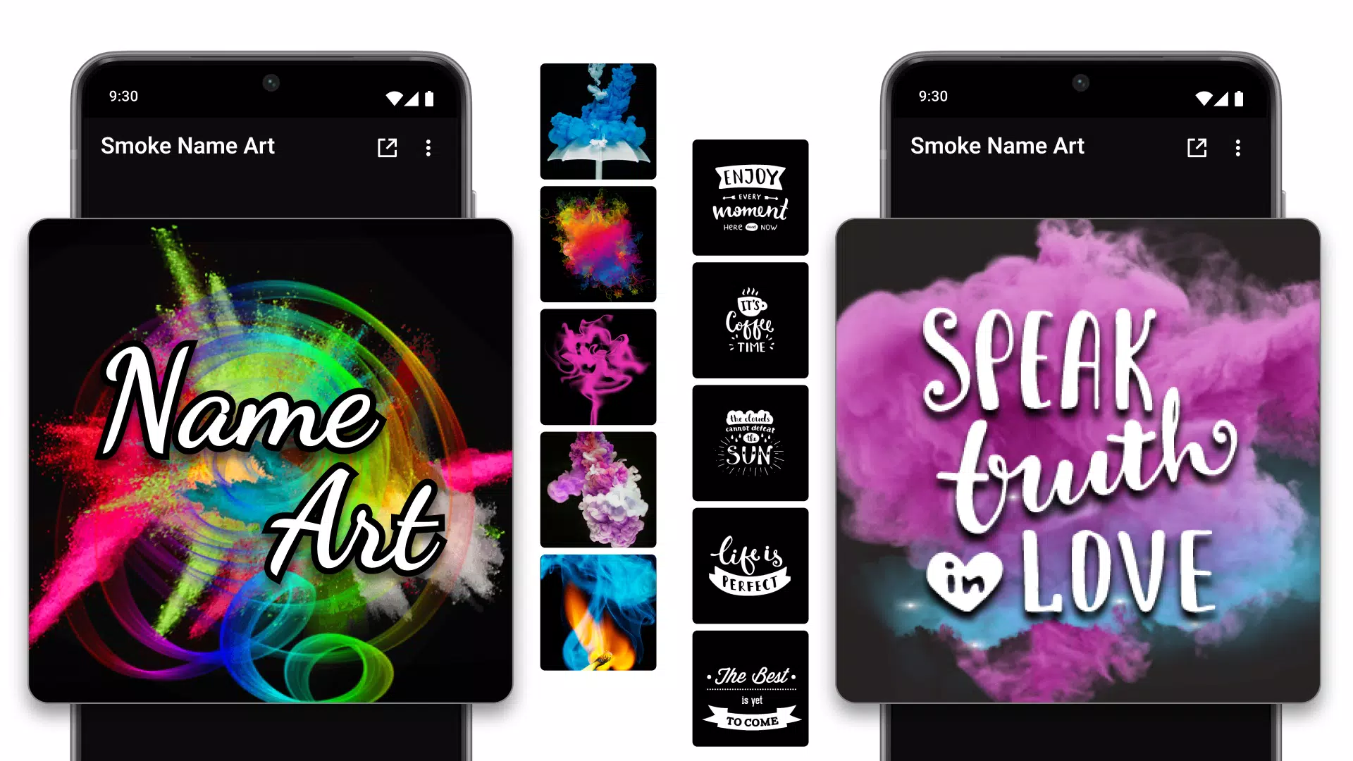 Smoke Name Art Maker Captura de pantalla 0