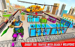 Traffic Car Shooting Games স্ক্রিনশট 2