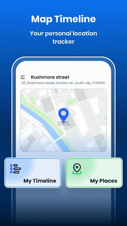 My Location Timeline on Map Screenshot 2