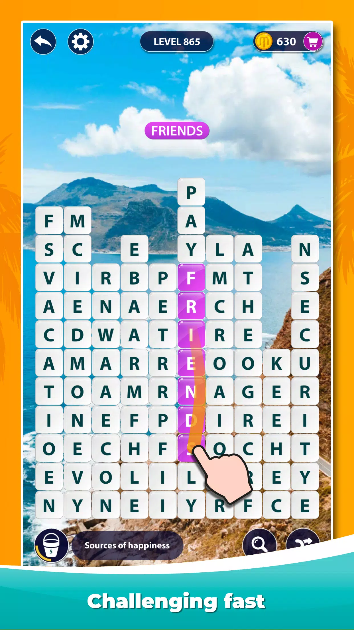 Word Surf - Ein Wortspiel Screenshot 1