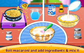 Mac and Cheese Maker Game ဖန်သားပြင်ဓာတ်ပုံ 1