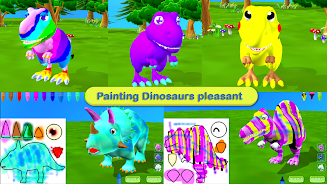 Dinosaur Coloring 3D - AR Cam ภาพหน้าจอ 3