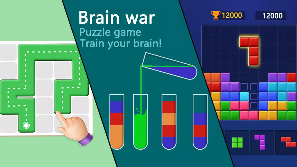 Brain war - puzzle game Schermafbeelding 0